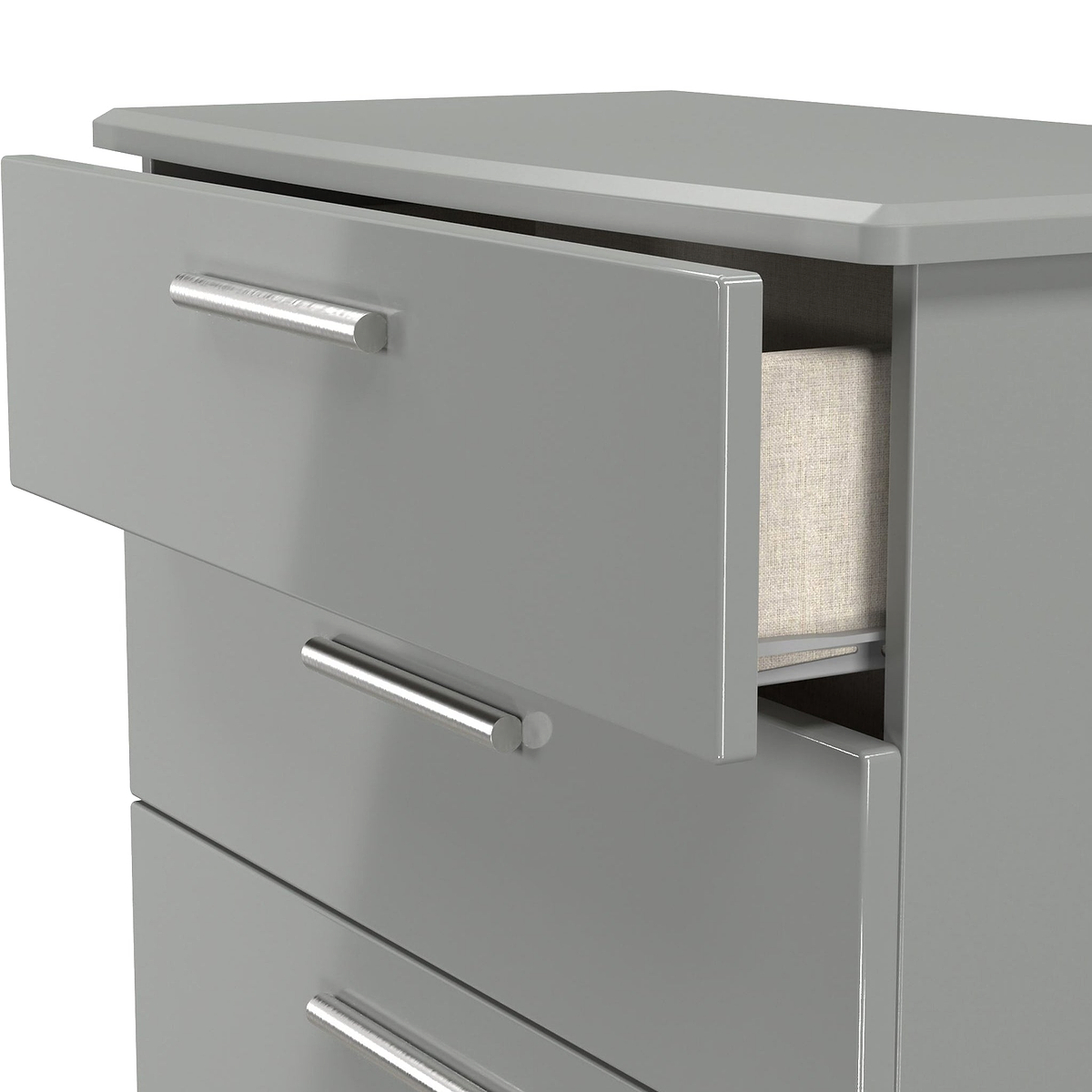 Penmere 5 Drawer Chest Grey from Roseland Furniture