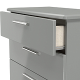 Penmere 5 Drawer Chest Grey from Roseland Furniture