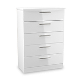 Penmere 5 Drawer Chest White from Roseland Furniture