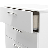 Penmere 5 Drawer Chest White from Roseland Furniture