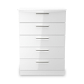 Penmere 5 Drawer Chest White from Roseland Furniture