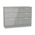 Penmere 6 Drawer Chest Grey from Roseland Furniture