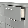 Penmere 6 Drawer Chest Grey from Roseland Furniture