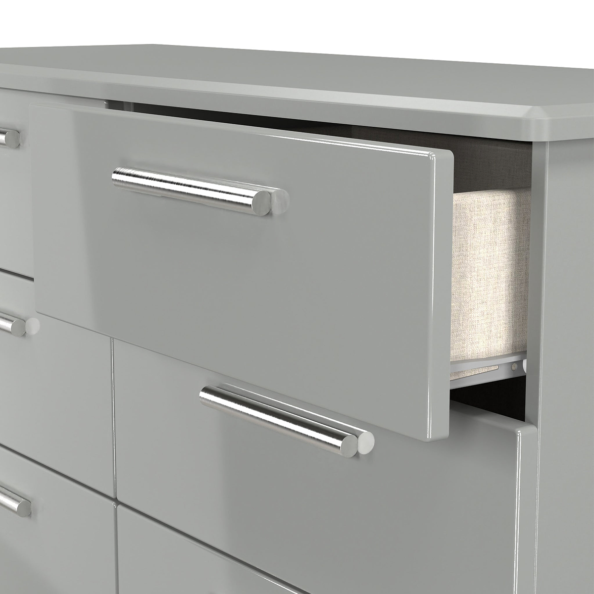 Penmere 6 Drawer Chest Grey from Roseland Furniture