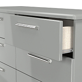 Penmere 6 Drawer Chest Grey from Roseland Furniture