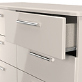 Penmere 6 Drawer Wide Chest Cashmere from Roseland Furniture