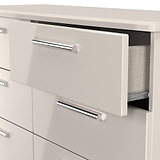Penmere 6 Drawer Wide Chest Cashmere from Roseland Furniture
