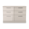Penmere 6 Drawer Wide Chest Cashmere from Roseland Furniture