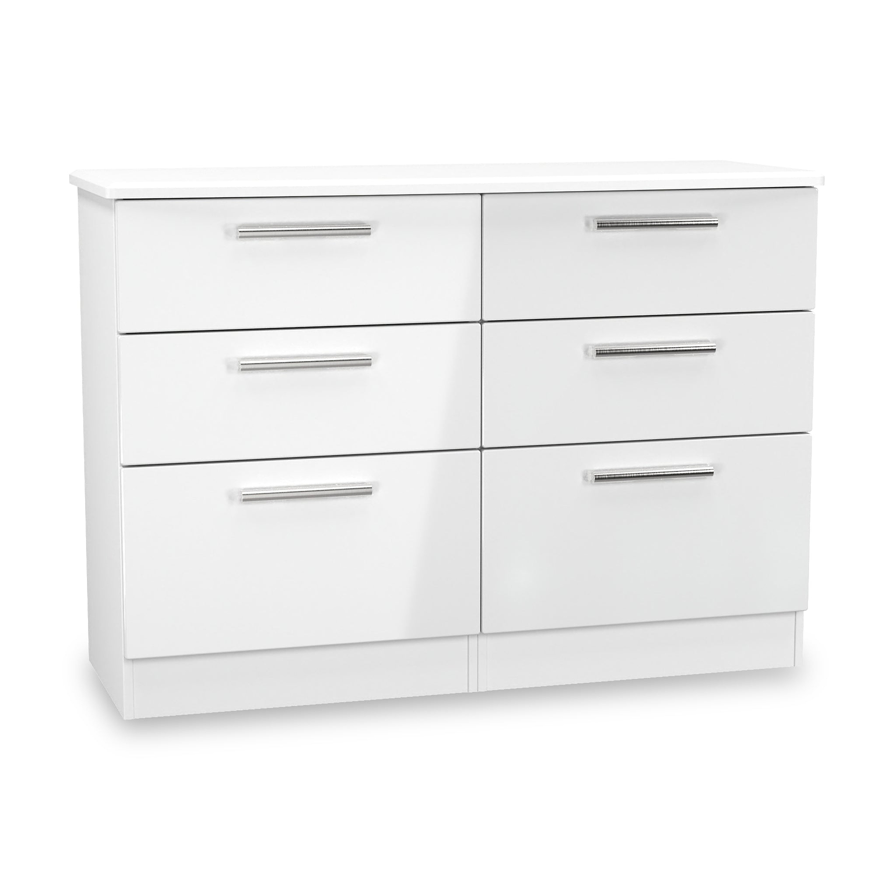 Penmere 6 Drawer Wide Chest White from Roseland Furniture