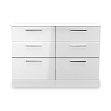 Penmere 6 Drawer Wide Chest White from Roseland Furniture
