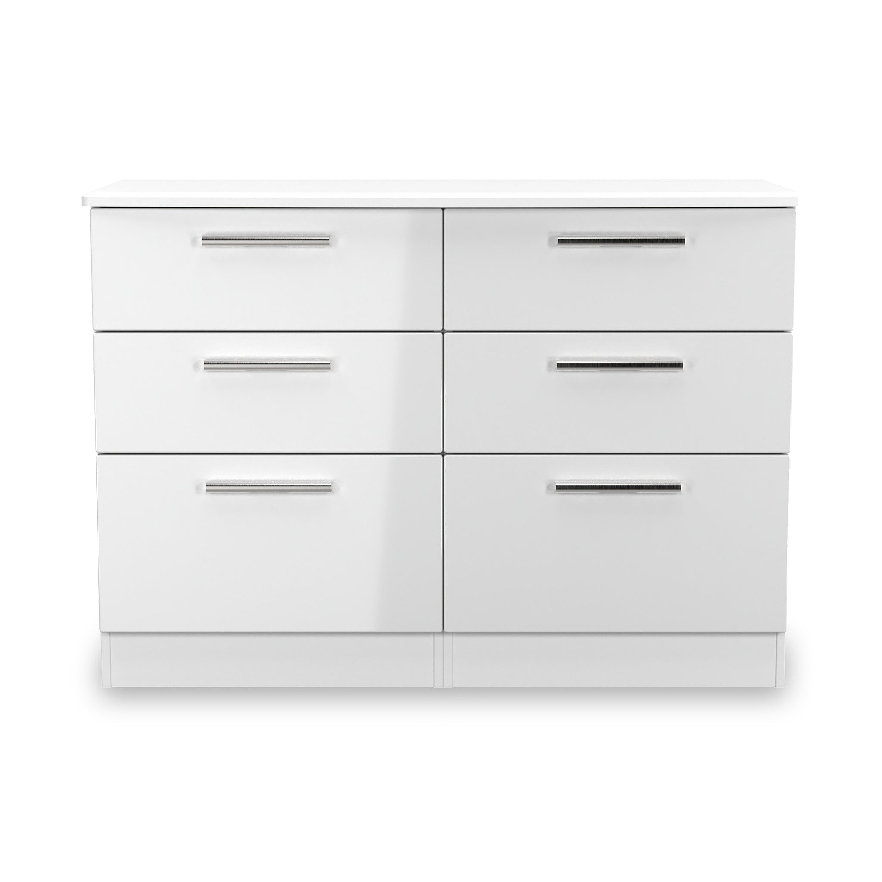 Penmere 6 Drawer Wide Chest White from Roseland Furniture