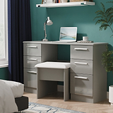 Penmere 6 Drawer Desk from Roseland Furniture