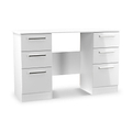 Penmere 6 Drawer Desk White from Roseland Furniture