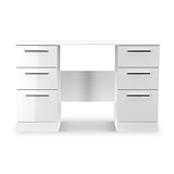 Penmere 6 Drawer Desk White from Roseland Furniture