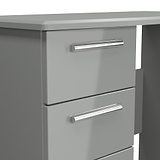 Penmere 3 Drawer Dressing Table Grey from Roseland Furniture