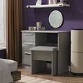Penmere 3 Drawer Dressing Table Grey from Roseland Furniture