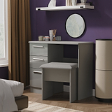 Penmere 3 Drawer Dressing Table Grey from Roseland Furniture