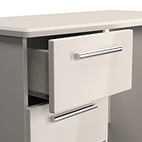 Penmere 3 Drawer Dressing Table Cashmere from Roseland Furniture