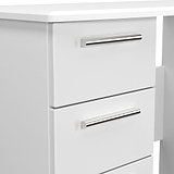 Penmere 3 Drawer Dressing Table White from Roseland Furniture