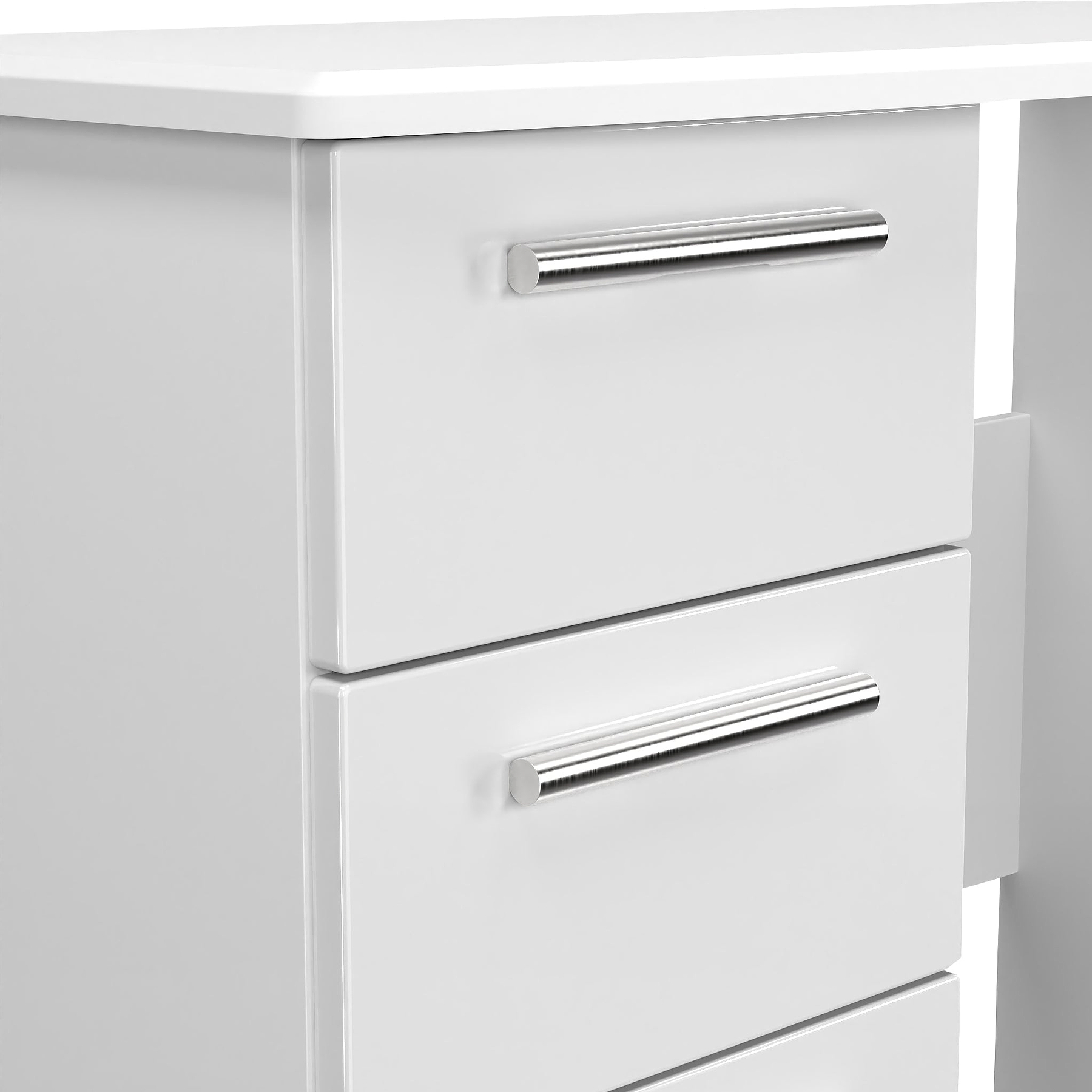 Penmere 3 Drawer Dressing Table White from Roseland Furniture