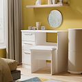 Penmere 3 Drawer Dressing Table White from Roseland Furniture