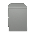 Penmere 4 Drawer Low Storage Unit Grey from Roseland Furniture