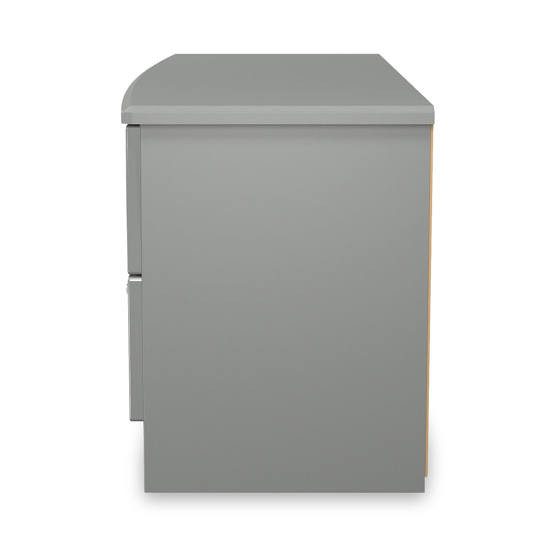 Penmere 4 Drawer Low Storage Unit Grey from Roseland Furniture