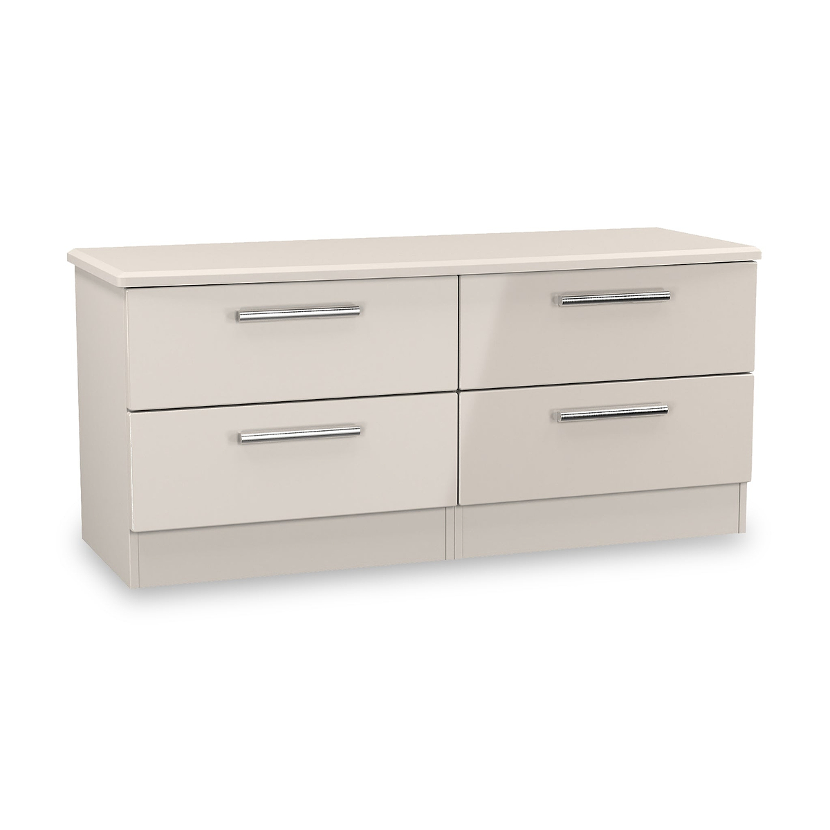 Penmere 4 Drawer Low Storage Unit Cashmere from Roseland Furniture