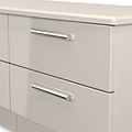 Penmere 4 Drawer Low Storage Unit Cashmere from Roseland Furniture