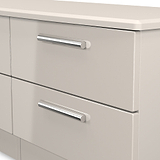Penmere 4 Drawer Low Storage Unit Cashmere from Roseland Furniture