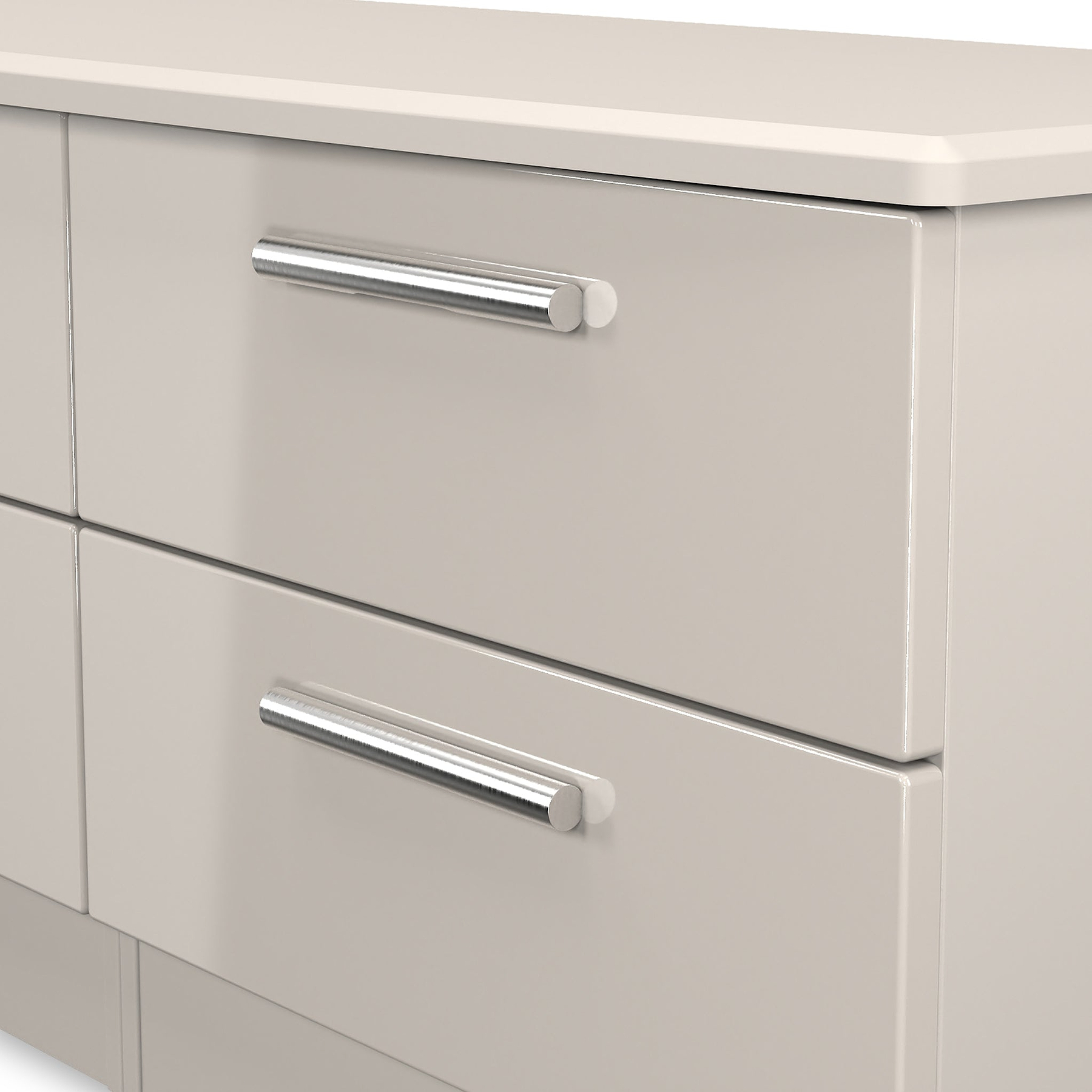 Penmere 4 Drawer Low Storage Unit Cashmere from Roseland Furniture