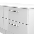 Penmere 4 Drawer Low Storage Unit White from Roseland Furniture