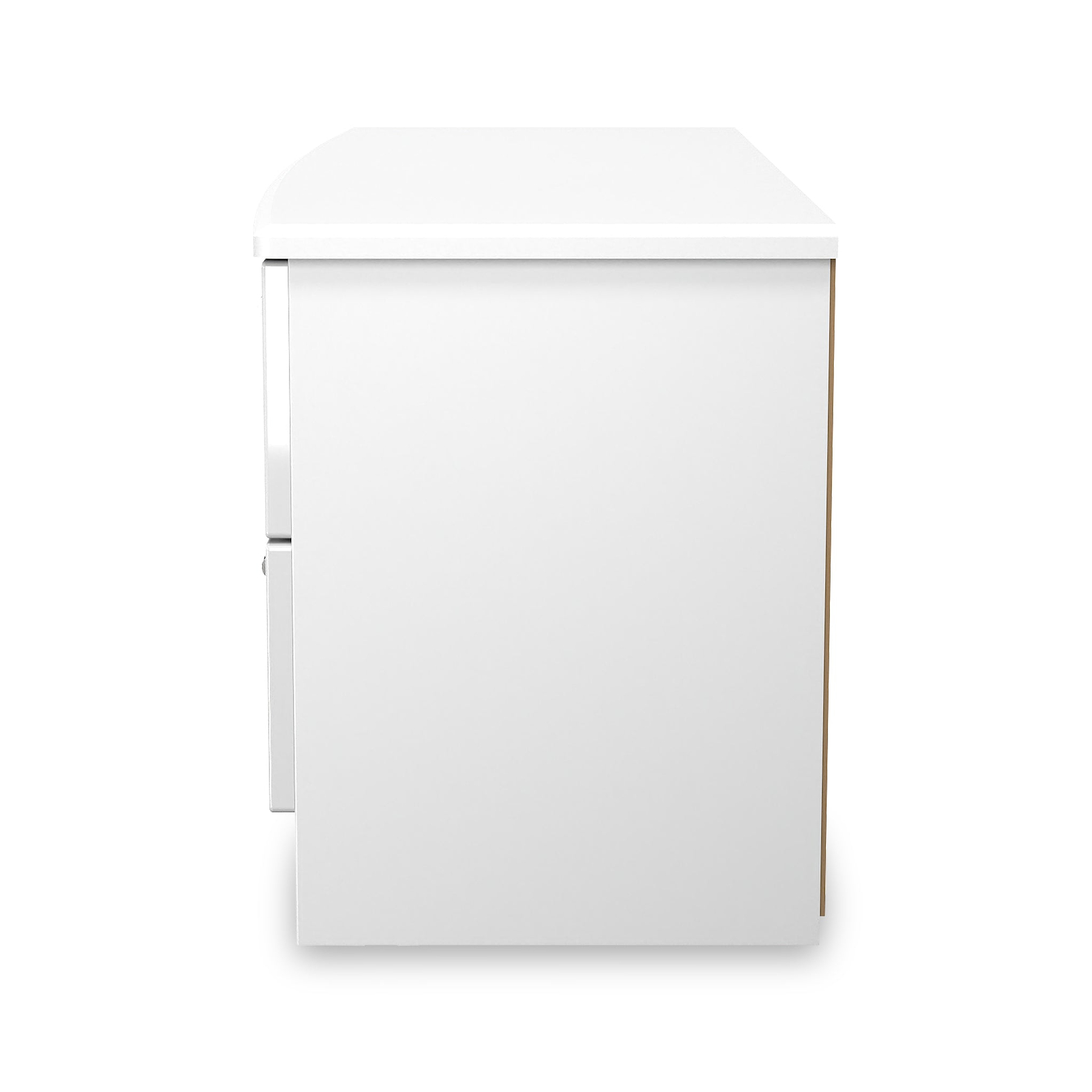 Penmere 4 Drawer Low Storage Unit White from Roseland Furniture