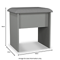 Penmere Dressing Table Stool Grey from Roseland Furniture