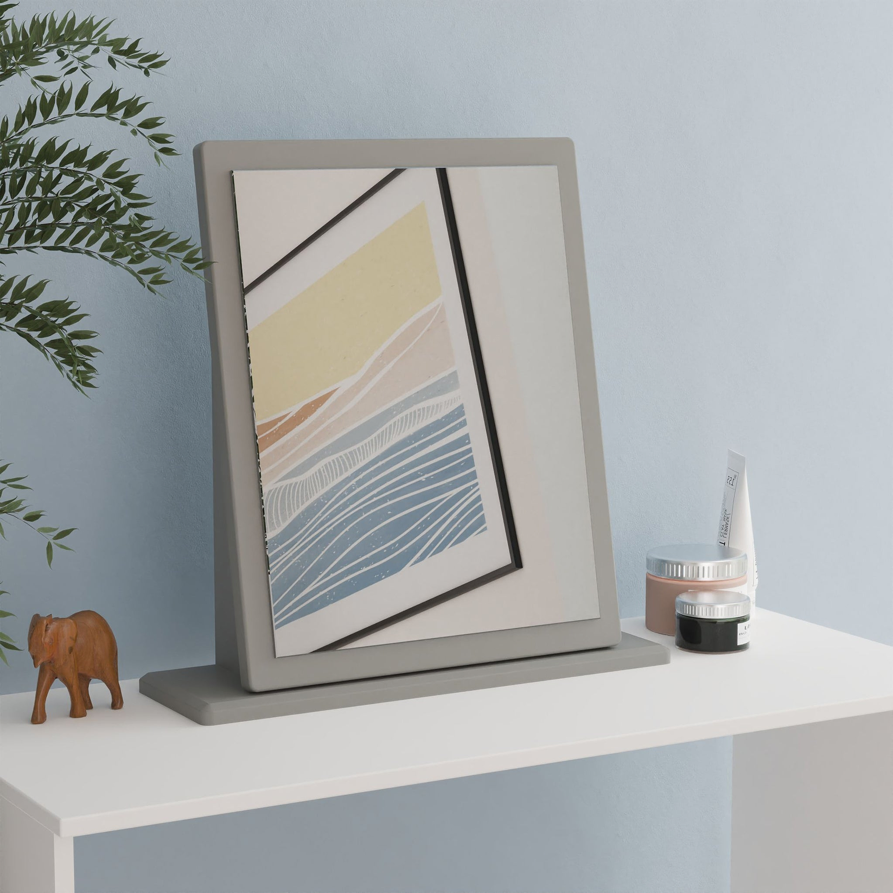Penmere Mirror Grey from Roseland Furniture