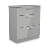 Penmere 3 Drawer Deep Chest Grey from Roseland Furniture