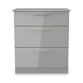 Penmere 3 Drawer Deep Chest Grey from Roseland Furniture