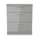 Penmere 3 Drawer Deep Chest Grey from Roseland Furniture