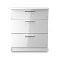 Penmere 3 Drawer Deep Chest White from Roseland Furniture
