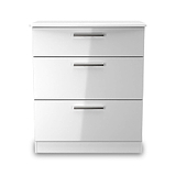 Penmere 3 Drawer Deep Chest White from Roseland Furniture