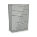 Penmere 4 Drawer Deep Chest Grey from Roseland Furniture