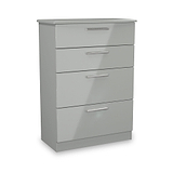 Penmere 4 Drawer Deep Chest Grey from Roseland Furniture