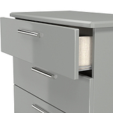 Penmere 4 Drawer Deep Chest Grey from Roseland Furniture