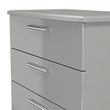 Penmere 4 Drawer Deep Chest Grey from Roseland Furniture