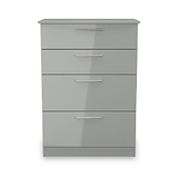 Penmere 4 Drawer Deep Chest Grey from Roseland Furniture