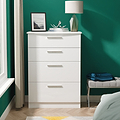 Penmere 4 Drawer Deep Chest White from Roseland Furniture