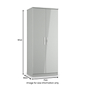 Penmere Double Wardrobe Grey from Roseland Furniture