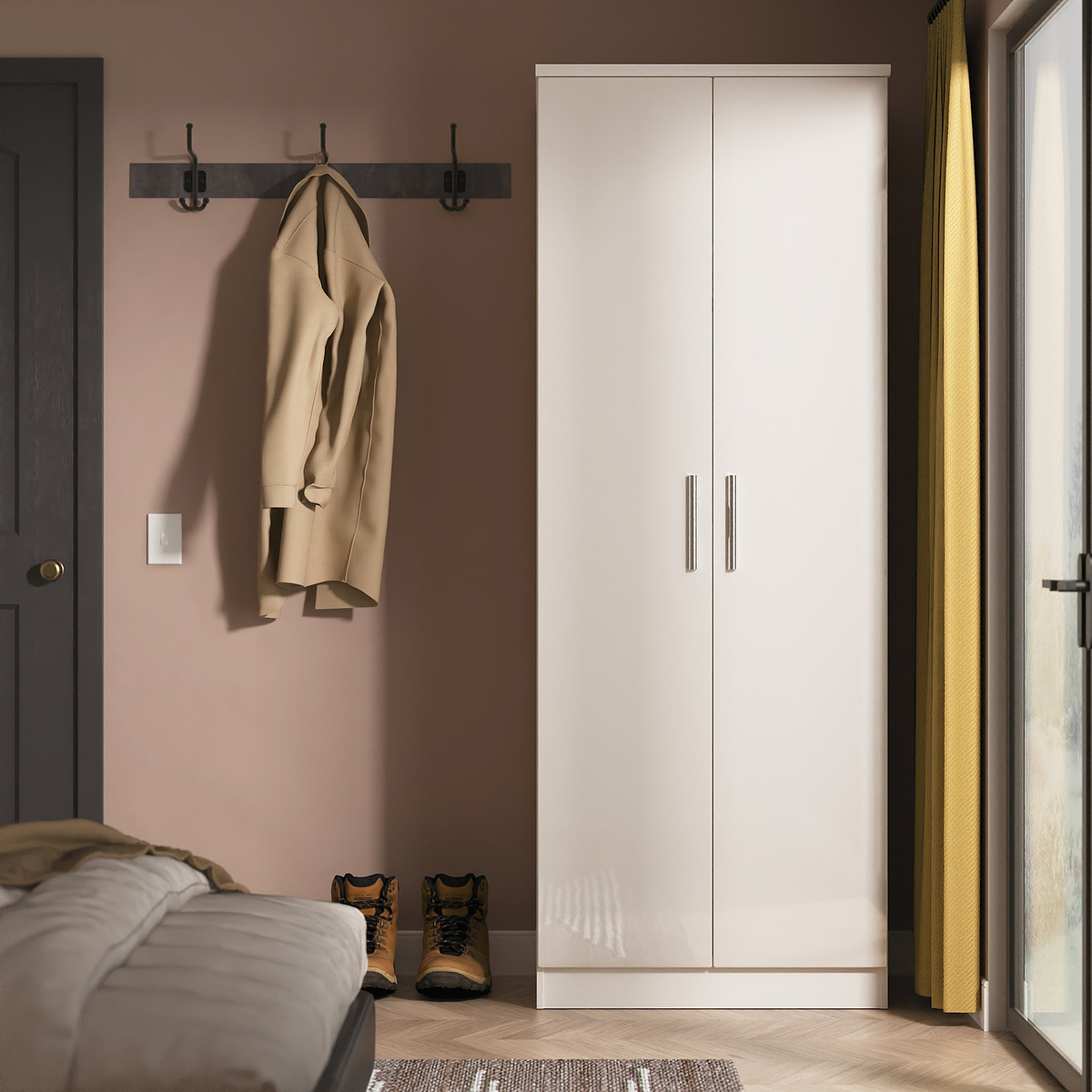 Penmere Double Wardrobe Cashmere from Roseland Furniture
