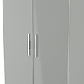 Penmere Double Wardrobe With Drawers Grey from Roseland Furniture