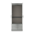 Penmere Double Wardrobe With Drawers Grey from Roseland Furniture
